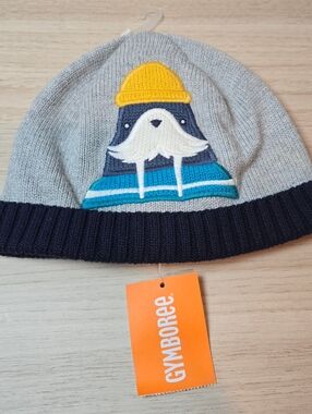 Gymboree Boys Anchors Away Beanie Hat Walrus Vintage 4t 5t New 2015